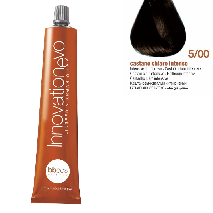 Bbcos Innovation Hair Color 100ml 5/00 (Intense Light Brown)